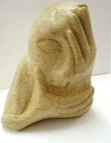 Sorrow in Bath stone by Caroline Summerfield