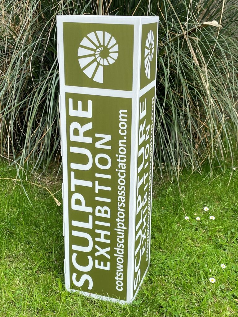 Sculpture Exhibition Sign